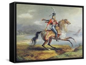 Equestrian Self Portrait, 1806-08-Louis Lejeune-Framed Stretched Canvas