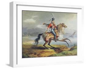 Equestrian Self Portrait, 1806-08-Louis Lejeune-Framed Giclee Print