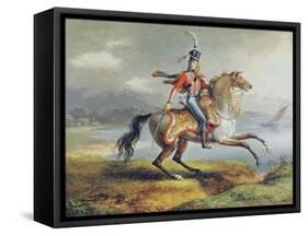 Equestrian Self Portrait, 1806-08-Louis Lejeune-Framed Stretched Canvas