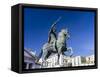 Equestrian statue Charles de Bourbon-enricocacciafotografie-Framed Stretched Canvas