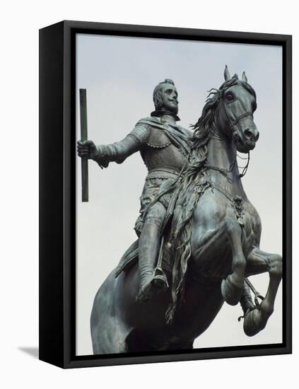 Equestrian Statue from the Monument to Philip IV-Pietro Tacca-Framed Stretched Canvas