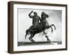 Equestrian Statue of Alexander the Great in Bronze from Herculaneum, Italy AD-null-Framed Giclee Print