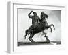 Equestrian Statue of Alexander the Great in Bronze from Herculaneum, Italy AD-null-Framed Giclee Print