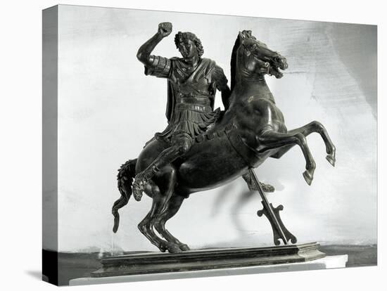 Equestrian Statue of Alexander the Great in Bronze from Herculaneum, Italy AD-null-Stretched Canvas