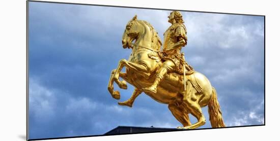 Equestrian statue of Augustus II the Strong, Dresden, Saxony, Germany, Europe-Hans-Peter Merten-Mounted Photographic Print