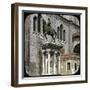 Equestrian Statue of Bartolomeo Colleoni, Venice, Campo Dei Santi Giovanni E Paolo, Circa 1890-1895-Leon, Levy et Fils-Framed Photographic Print