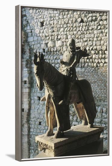 Equestrian Statue of Cangrande I, 1329, Verona-null-Framed Photographic Print