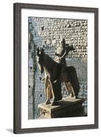 Equestrian Statue of Cangrande I, 1329, Verona-null-Framed Photographic Print