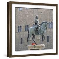 Equestrian Statue of Cosimo I, Grand Duke of Tuscany-Giambologna-Framed Giclee Print
