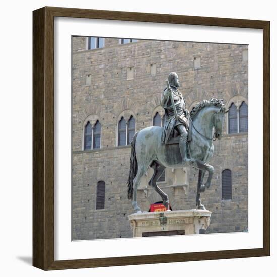 Equestrian Statue of Cosimo I, Grand Duke of Tuscany-Giambologna-Framed Giclee Print