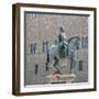 Equestrian Statue of Cosimo I, Grand Duke of Tuscany-Giambologna-Framed Giclee Print