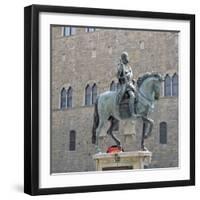 Equestrian Statue of Cosimo I, Grand Duke of Tuscany-Giambologna-Framed Giclee Print