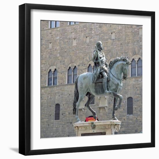 Equestrian Statue of Cosimo I, Grand Duke of Tuscany-Giambologna-Framed Giclee Print