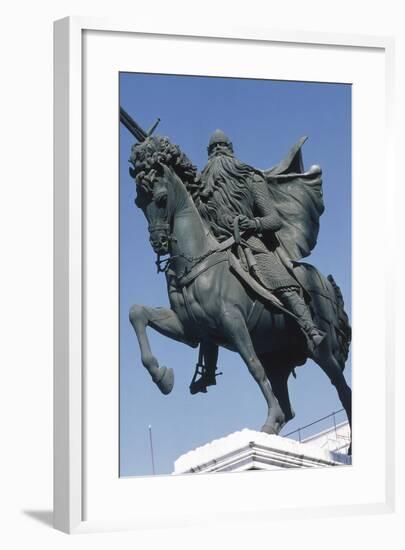 Equestrian Statue of El Cid-null-Framed Giclee Print