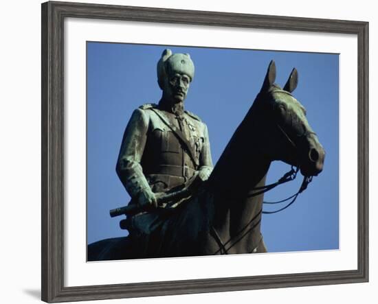 Equestrian Statue of General Mannerheim, Helsinki, Finland, Scandinavia-Ken Gillham-Framed Photographic Print