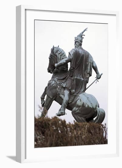 Equestrian Statue of George Castriota Scanderbeg-null-Framed Giclee Print