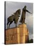 Equestrian Statue of Grand Duke Gediminas, Vilnius, Lithuania-null-Stretched Canvas