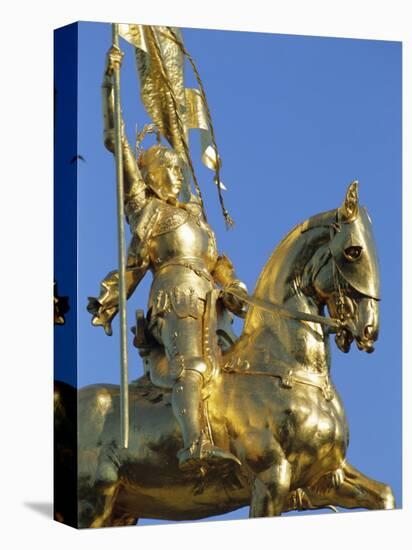 Equestrian Statue of Joan of Arc, French Quarter, New Orleans, Louisiana, USA-J P De Manne-Stretched Canvas