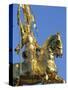 Equestrian Statue of Joan of Arc, French Quarter, New Orleans, Louisiana, USA-J P De Manne-Stretched Canvas