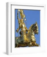 Equestrian Statue of Joan of Arc, French Quarter, New Orleans, Louisiana, USA-J P De Manne-Framed Photographic Print