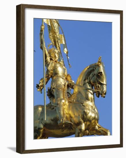 Equestrian Statue of Joan of Arc, French Quarter, New Orleans, Louisiana, USA-J P De Manne-Framed Photographic Print