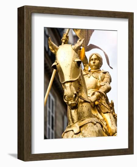 Equestrian Statue of Joan of Arc in the Square Pyramids, Paris, France-Philippe Hugonnard-Framed Photographic Print