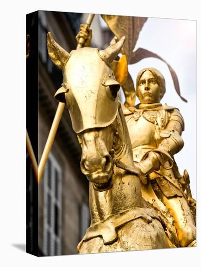 Equestrian Statue of Joan of Arc in the Square Pyramids, Paris, France-Philippe Hugonnard-Stretched Canvas