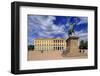 Equestrian statue of King Karl Johan at Royal Palace, Oslo, Norway, Scandinavia, Europe-Hans-Peter Merten-Framed Photographic Print