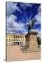 Equestrian statue of King Karl Johan at Royal Palace, Oslo, Norway, Scandinavia, Europe-Hans-Peter Merten-Stretched Canvas