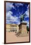 Equestrian statue of King Karl Johan at Royal Palace, Oslo, Norway, Scandinavia, Europe-Hans-Peter Merten-Framed Photographic Print