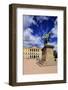 Equestrian statue of King Karl Johan at Royal Palace, Oslo, Norway, Scandinavia, Europe-Hans-Peter Merten-Framed Photographic Print