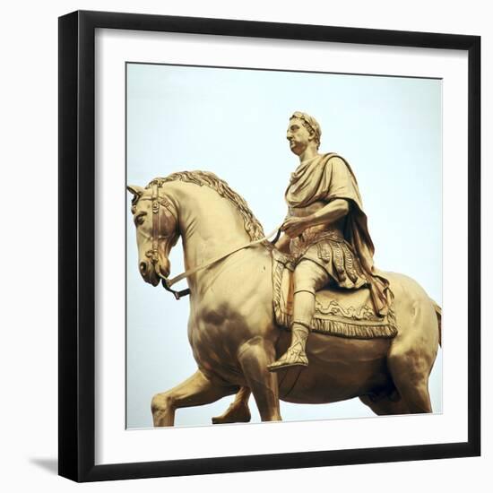 Equestrian Statue of King William Iii, 18th Century-Peter Scheemakers-Framed Photographic Print