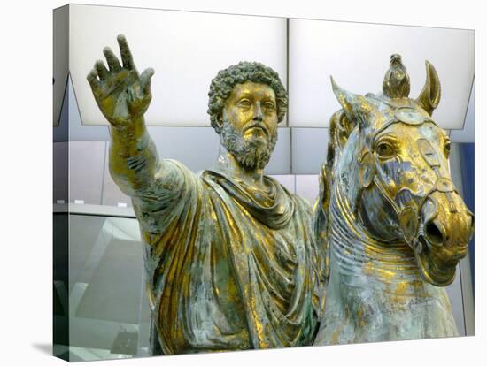 Equestrian Statue of Marcus Aurelius, 161-180-null-Stretched Canvas