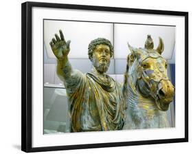 Equestrian Statue of Marcus Aurelius, 161-180-null-Framed Photographic Print