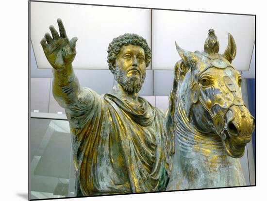 Equestrian Statue of Marcus Aurelius, 161-180-null-Mounted Photographic Print