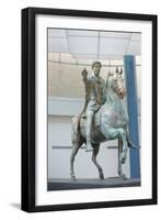 Equestrian Statue of Marcus Aurelius at Capitoline Museum-null-Framed Photographic Print