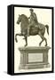 Equestrian Statue of Marcus Aurelius. (On the Capitol, at Rome)-null-Framed Stretched Canvas