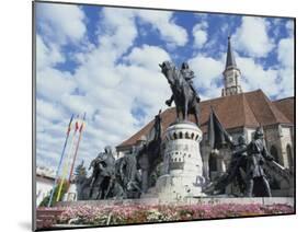 Equestrian Statue of Matyas Corvinus, Piata Uniri, Cluj, North West Transylvania, Romania-Richard Ashworth-Mounted Photographic Print