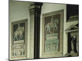 Equestrian Statue of Niccolo Tolentino, Fresco Painted in 1456-Andrea Del Castagno-Mounted Giclee Print