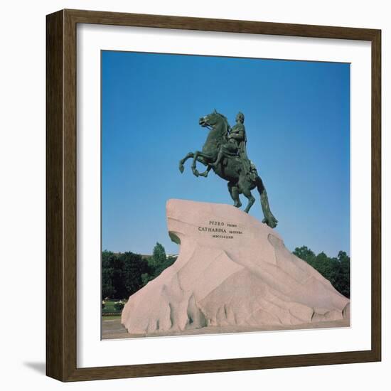 Equestrian Statue of Peter I the Great, 1782-Etienne-Maurice Falconet-Framed Giclee Print