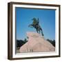 Equestrian Statue of Peter I the Great, 1782-Etienne-Maurice Falconet-Framed Giclee Print