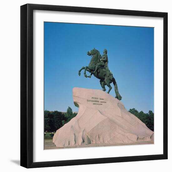 Equestrian Statue of Peter I the Great, 1782-Etienne-Maurice Falconet-Framed Giclee Print