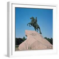 Equestrian Statue of Peter I the Great, 1782-Etienne-Maurice Falconet-Framed Giclee Print