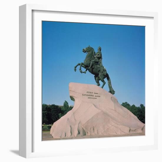 Equestrian Statue of Peter I the Great, 1782-Etienne-Maurice Falconet-Framed Giclee Print