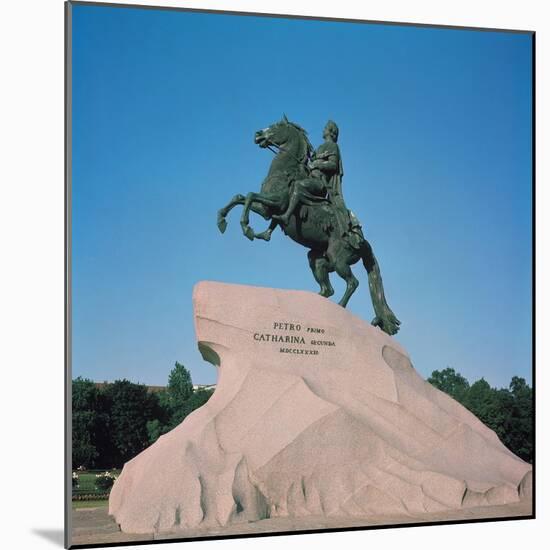 Equestrian Statue of Peter I the Great, 1782-Etienne-Maurice Falconet-Mounted Giclee Print