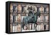 Equestrian Statue of Philip III-null-Framed Stretched Canvas