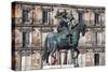 Equestrian Statue of Philip III-null-Stretched Canvas