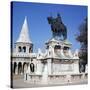 Equestrian Statue of St Stephen, 19th Century-Strobylos-Stretched Canvas