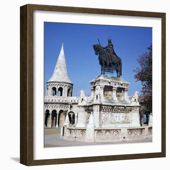 Equestrian Statue of St Stephen, 19th Century-Strobylos-Framed Photographic Print