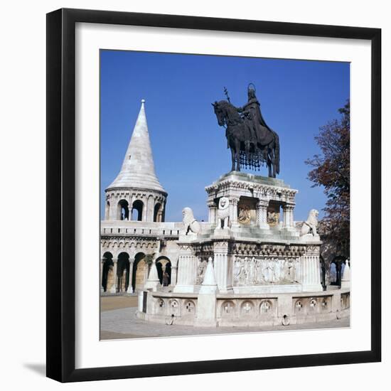 Equestrian Statue of St Stephen, 19th Century-Strobylos-Framed Photographic Print